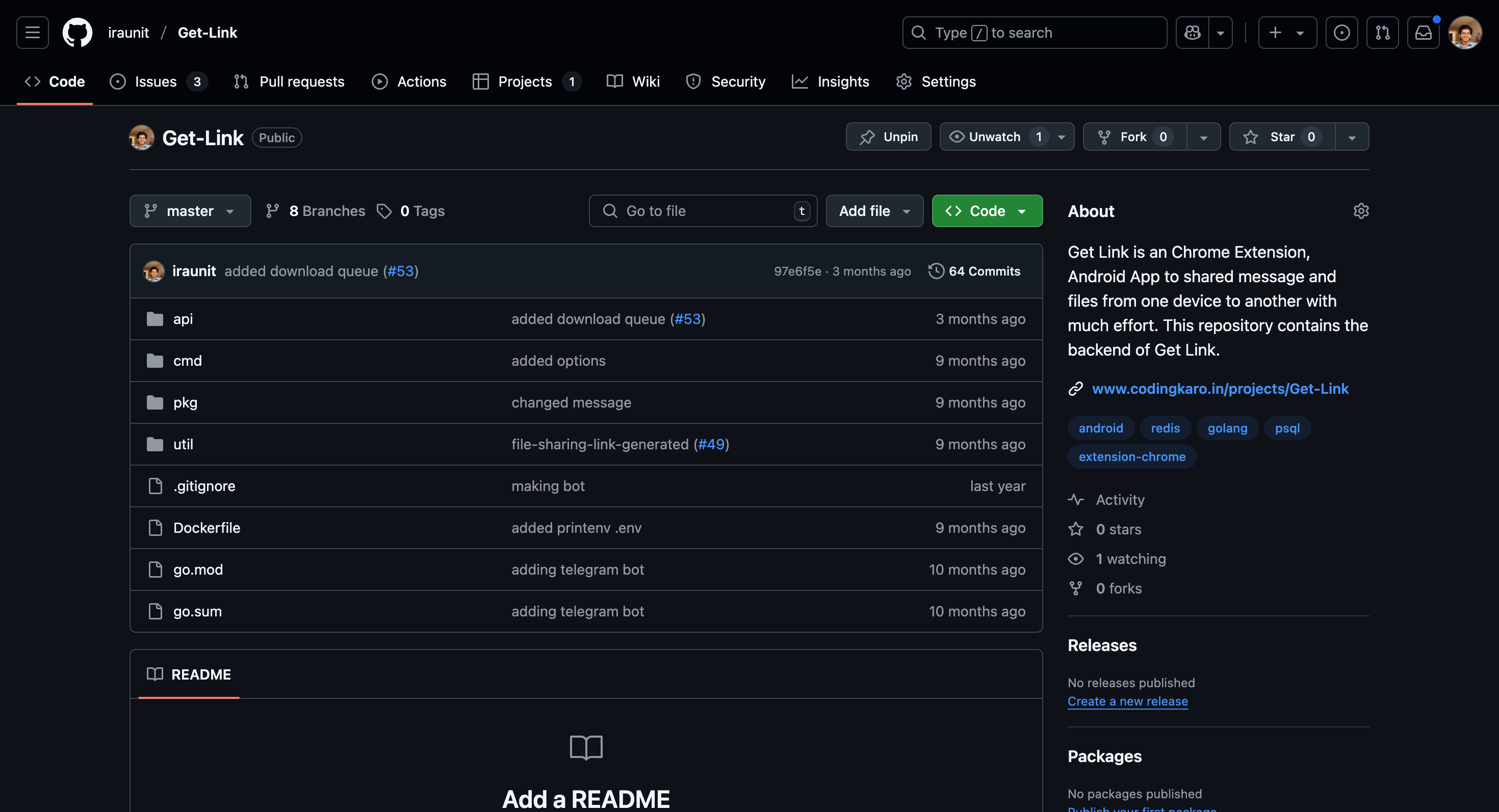 GetLink Backend